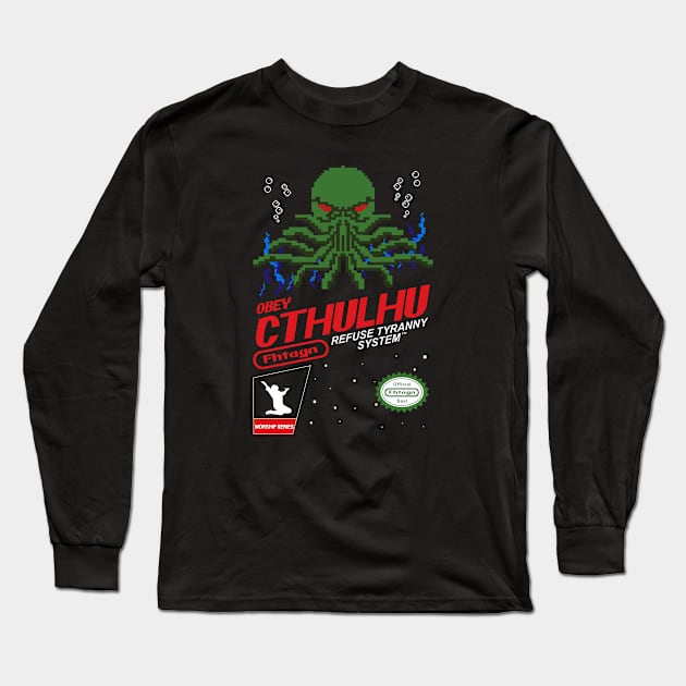 Obey Cthulhu Long Sleeve T-Shirt by maped